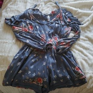 Cold shoulder romper